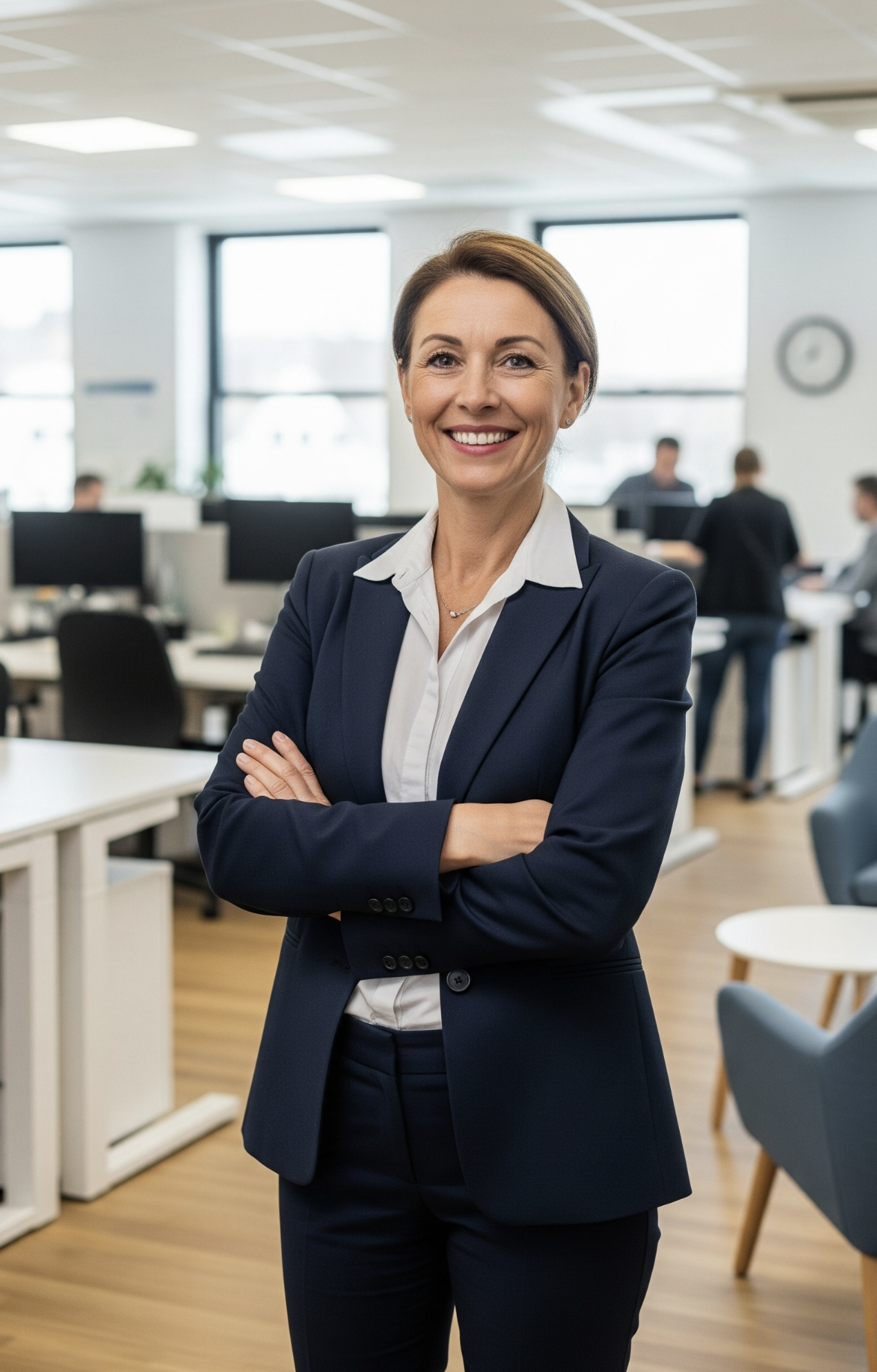 femme au bureau